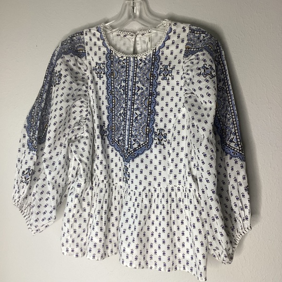 By Anthropologie Peasant Blouse S - Picture 4 of 13